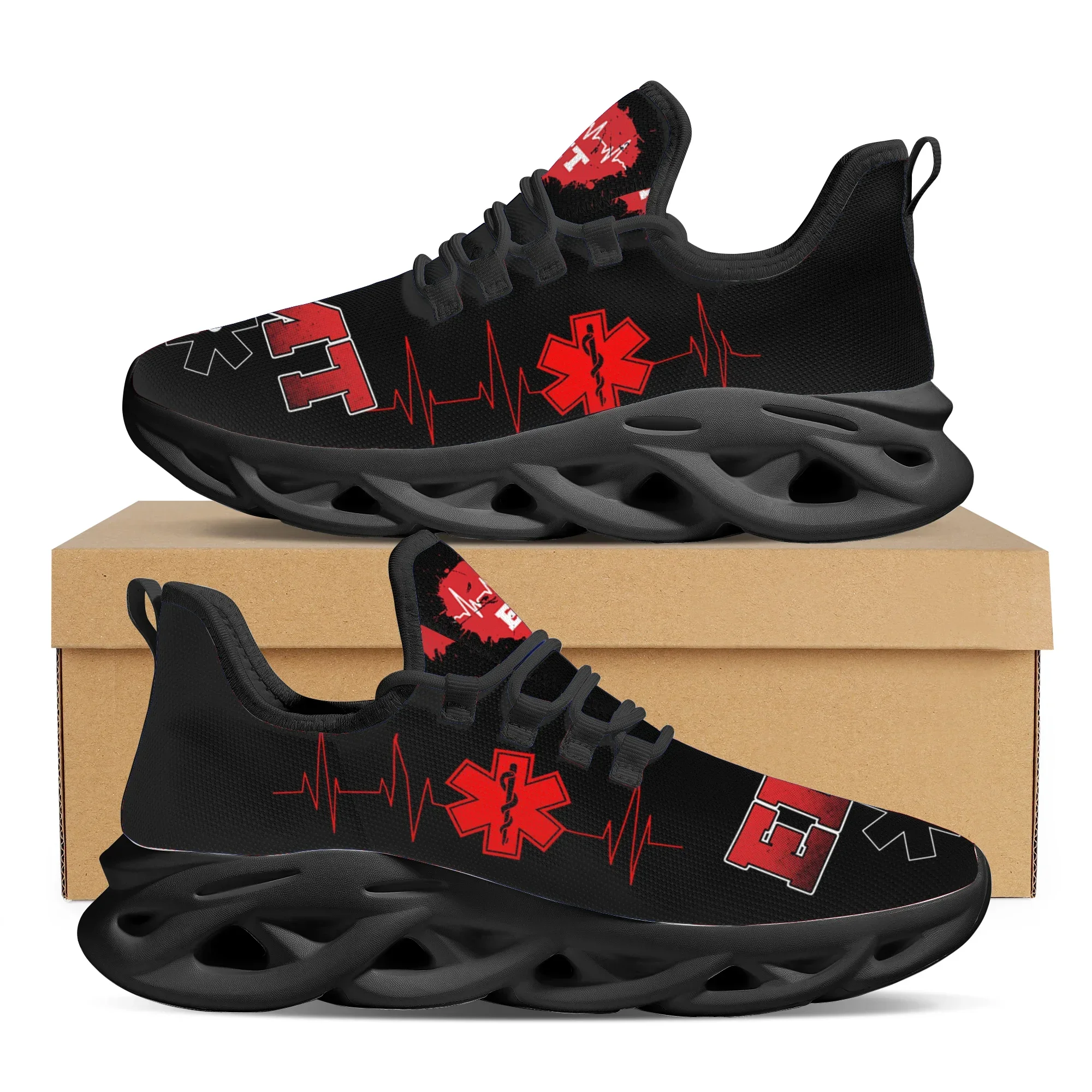 Mens Fashion Trainers - 2025 ขายร้อนแบนรองเท้าแฟชั่น Paramedic EMT EMS รูปแบบตาข่ายรองเท้าผ้าใบสําหรับสตรี