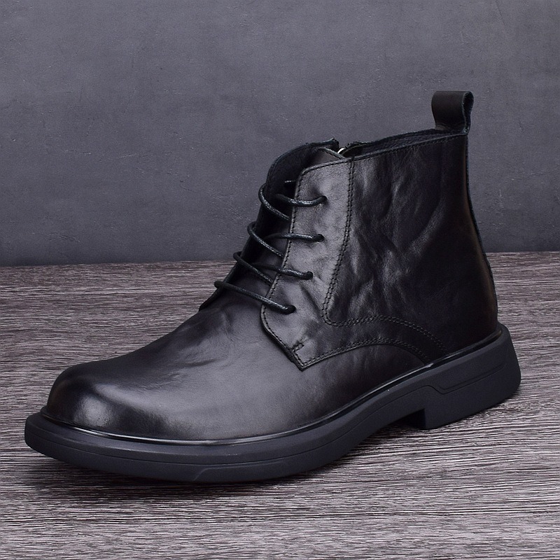 Men'S Fashion News - รองเท้าบูทสำหรับผู้ชาย รองเท้าบูทหุ้มข้อ แฟชั่นลำลอง รองเท้าหนังหุ้มข้อสูง รองเท้าหนังผู้ชาย รองเท้าผู้ชาย