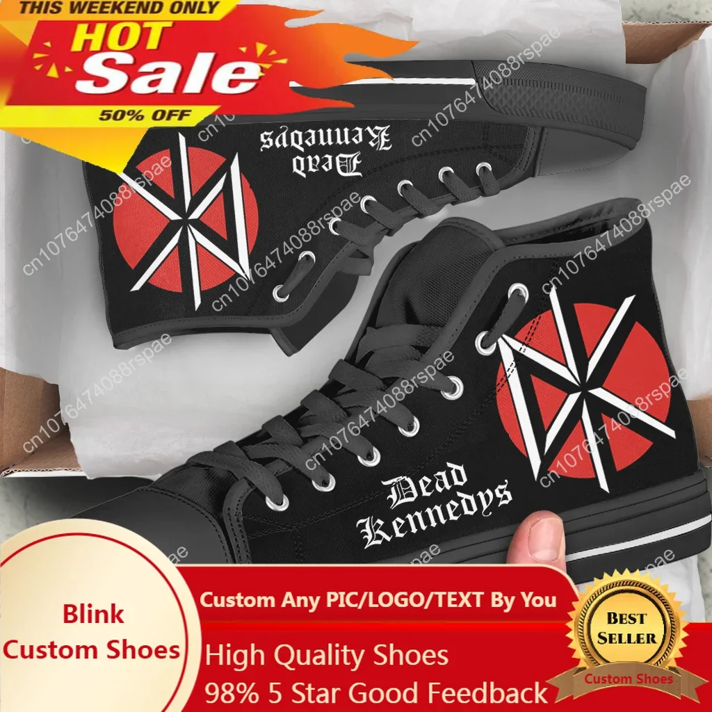 Mens Fashion Trainers - Dead Kennedys ชายหญิงคุณภาพสูงรองเท้าผ้าใบรองเท้าสบายๆน้ําหนักเบารองเท้าแฟชั่นรองเท้าผ้าใบรองเท้าผ้าใบร้อน