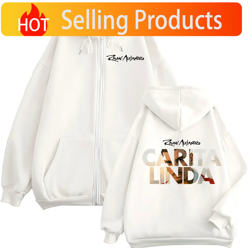Mens Fashion Zip Up Hoodies - ราอู อาเล็กซานโด คาริตา ลินดา 2026 อัลบั้มใหม่เสื้อฮู้ดซิปผู้ชายผู้หญิงเสื้อผ้าแฟชั่นแขนยาวเสื้อแจ็คเก็ตมีซิปเสื้อโค้ท
