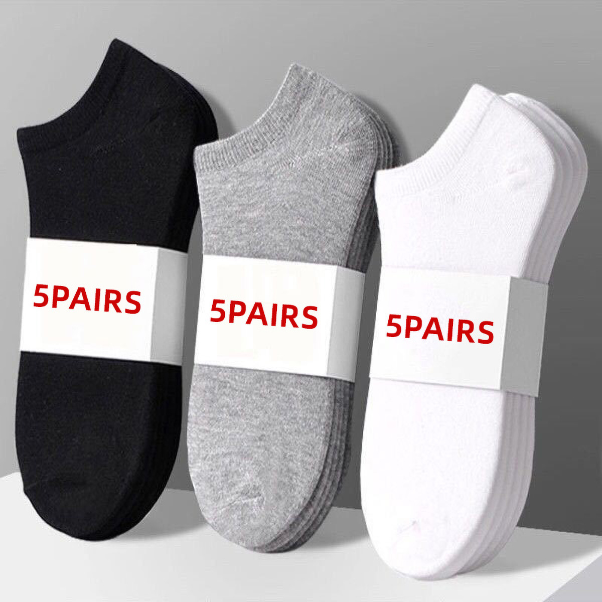 ถุงเท้าข้อสั้นแบบเรียบง่าย สีพ - Socks Ankle Men บทวิจารณ์และราคา