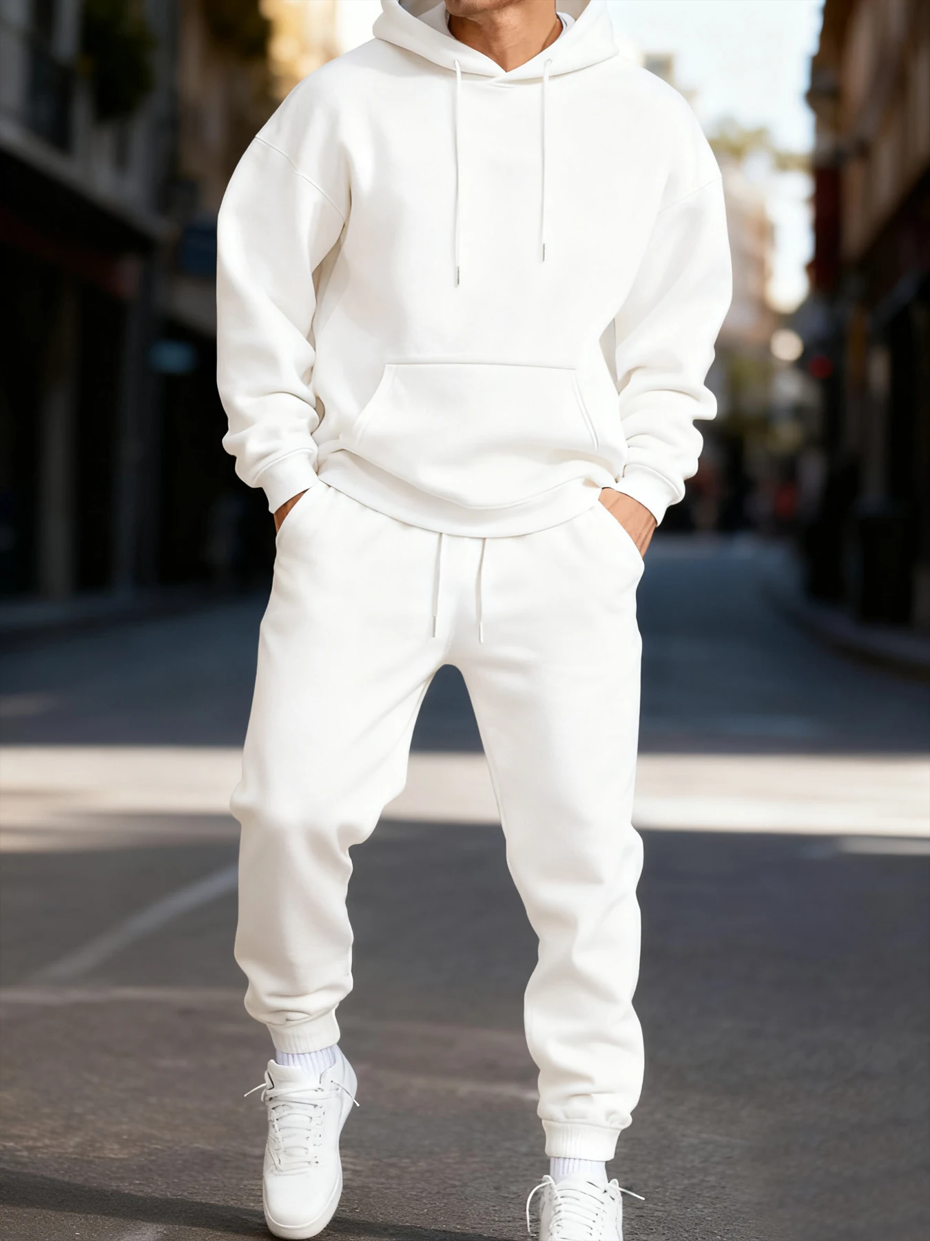 ชุดฮู้ดดี้ผู้ชาย ชุดสองชิ้นสีพ - Mens Fashion Clothes บทวิจารณ์และราคา