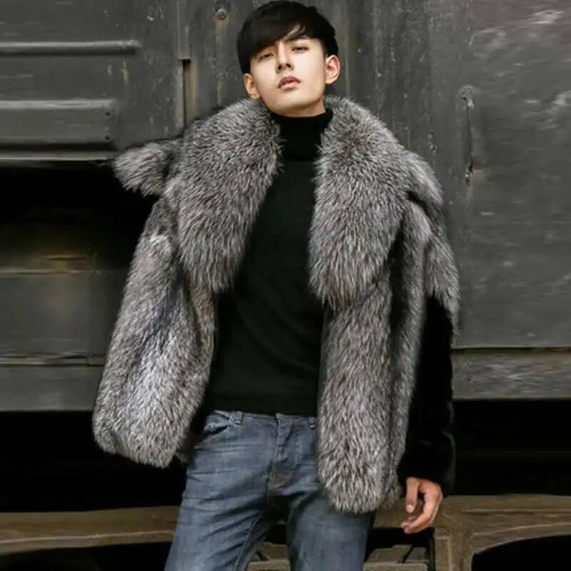 เสื้อโค้ทขนสัตว์เทียมสำหรับผู้ - Men'S Fashion X บทวิจารณ์และราคา