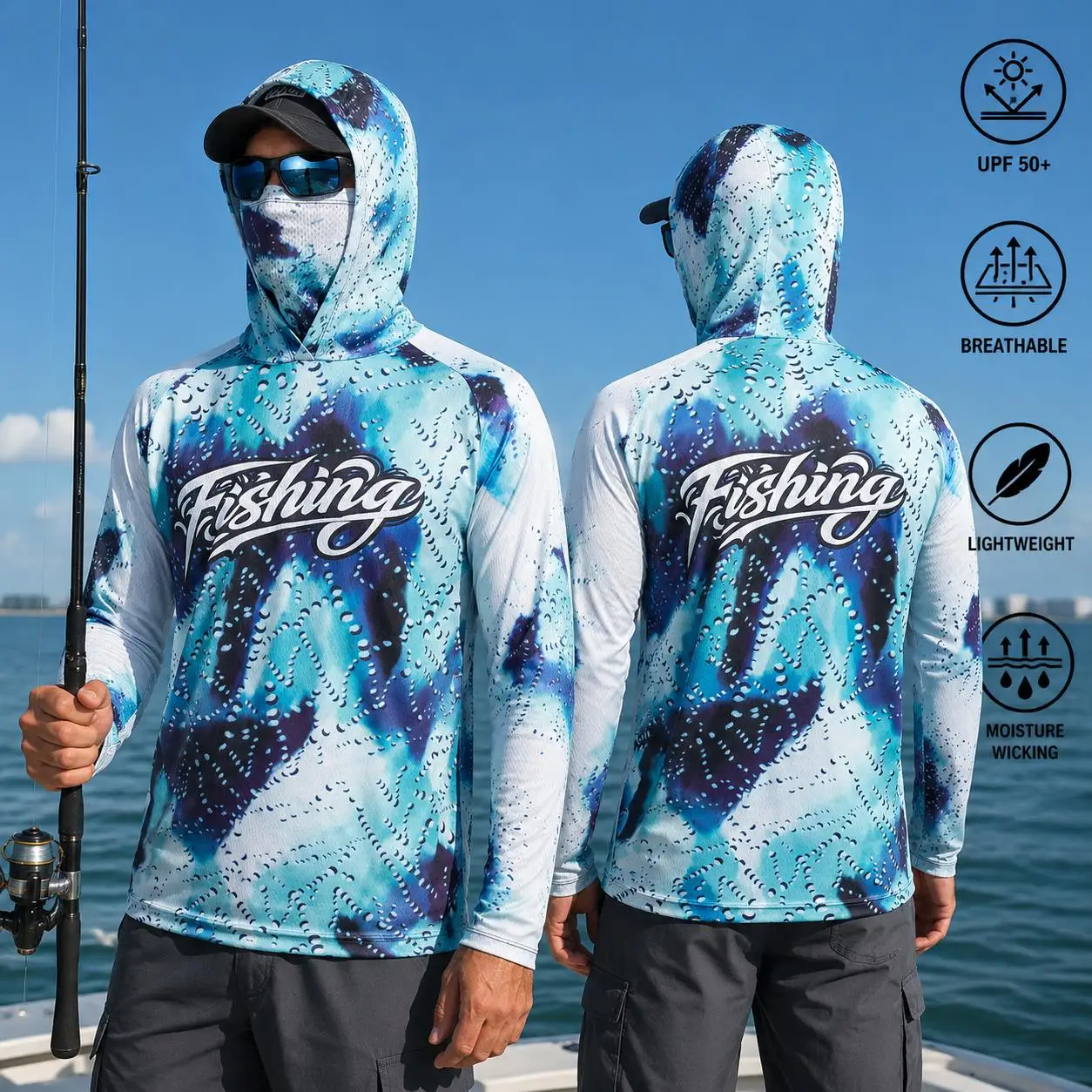 เสื้อตกปลาแบบมีฮู้ดสำหรับผู้ชา - Mens Fashion Summer บทวิจารณ์และราคา
