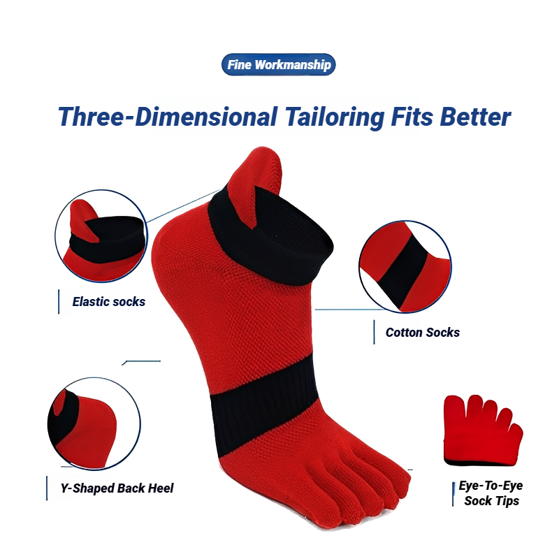 ถุงเท้ากีฬาผู้ชาย 1 คู่ แบบห้า - Socks Ankle Men บทวิจารณ์และราคา