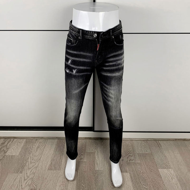Street แฟชั่นผู้ชายสีดํากางเกง - Men'S Fashion Grey Jeans บทวิจารณ์และราคา
