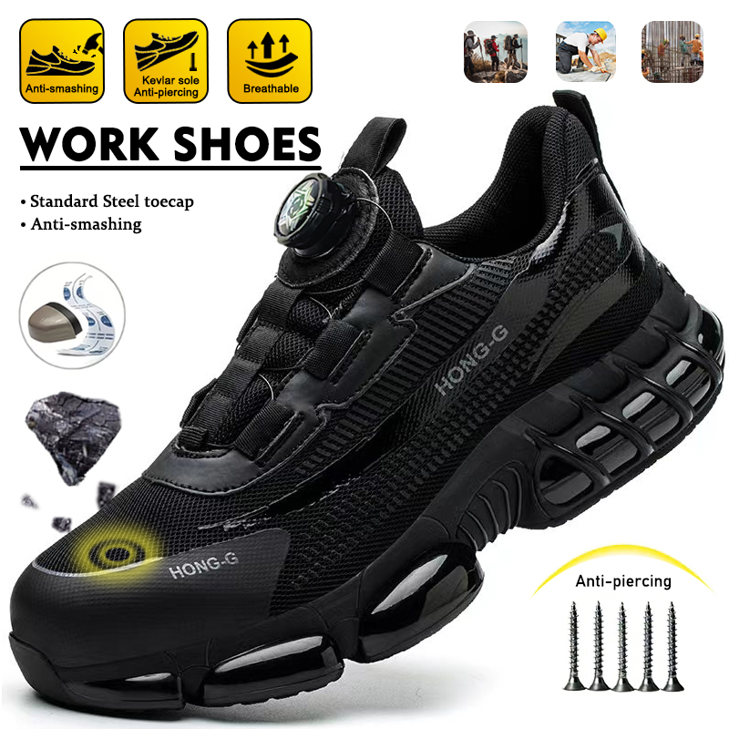 รองเท้าบูทงานเหมืองแฟชั่นปุ่มห - Mens Fashion Trainers บทวิจารณ์และราคา