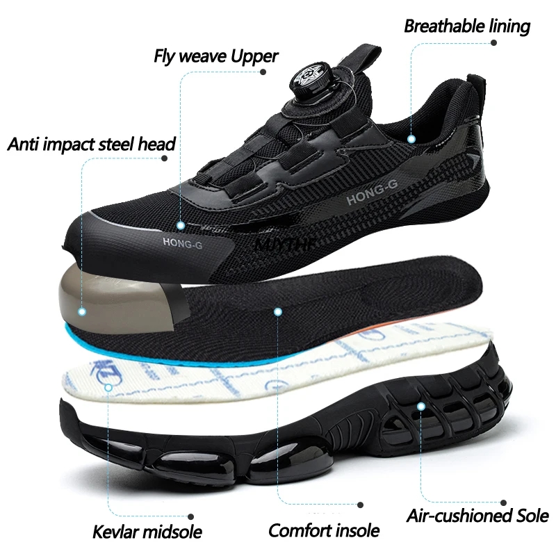 รองเท้าบูทงานเหมืองแฟชั่นปุ่มห - Mens Fashion Trainers บทวิจารณ์และราคา