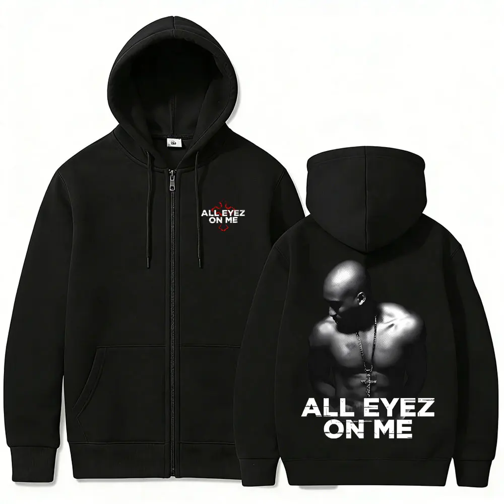 เสื้อฮู้ดซิปหน้าลาย All Eyez o - Mens Fashion Zip Up Hoodies บทวิจารณ์และราคา