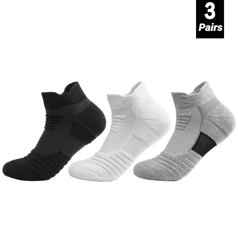 ถุงเท้าฟุตบอลกันลื่น 3 คู่ สำห - Socks Ankle Men บทวิจารณ์และราคา