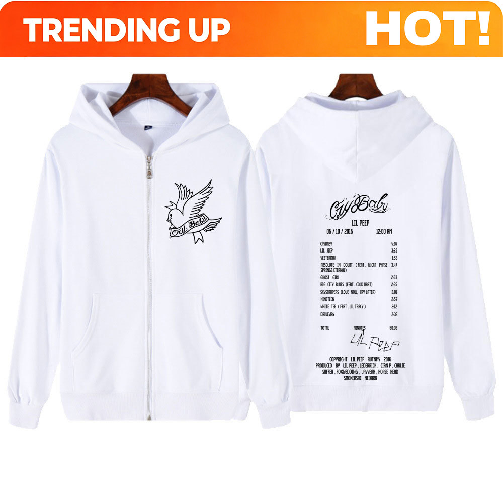 เสื้อฮู้ดซิปกราฟิกอัลบั้ม Cry  - Mens Fashion Zip Up Hoodies บทวิจารณ์และราคา