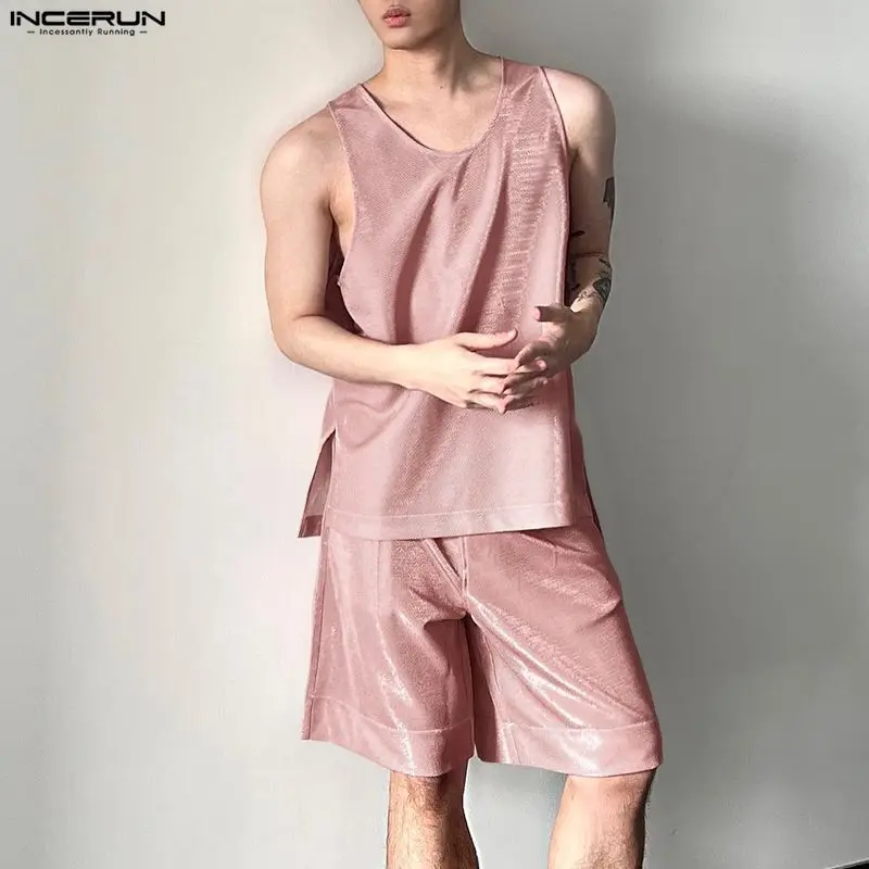 INCERUN ชุดผู้ชาย เสื้อกล้ามคอ - Mens Fashion Summer บทวิจารณ์และราคา