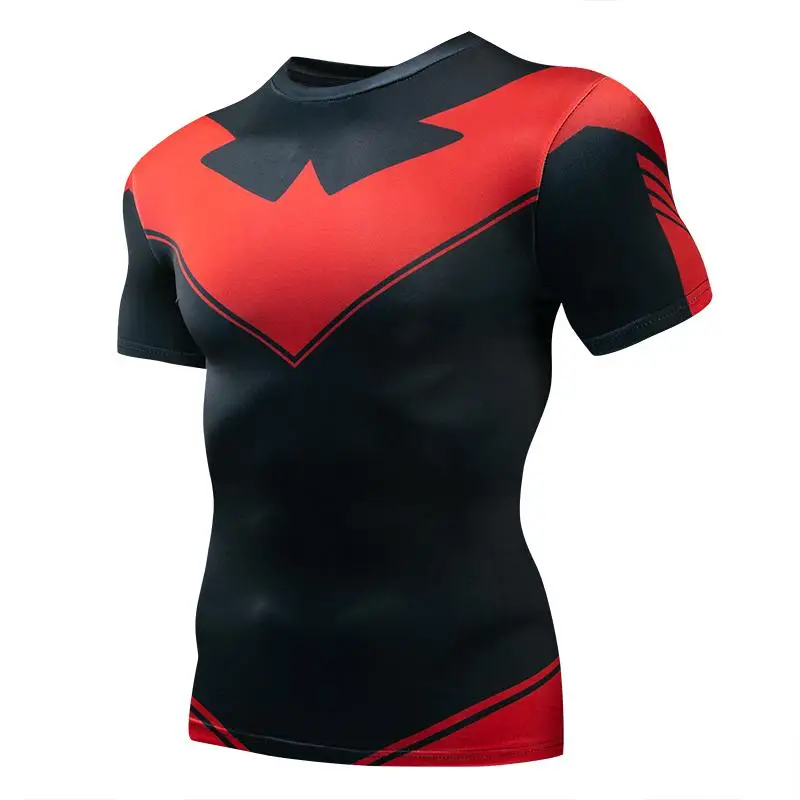 เสื้อยืดรัดกล้ามเนื้อ ชุดกีฬา  - Mens Fashion Summer บทวิจารณ์และราคา