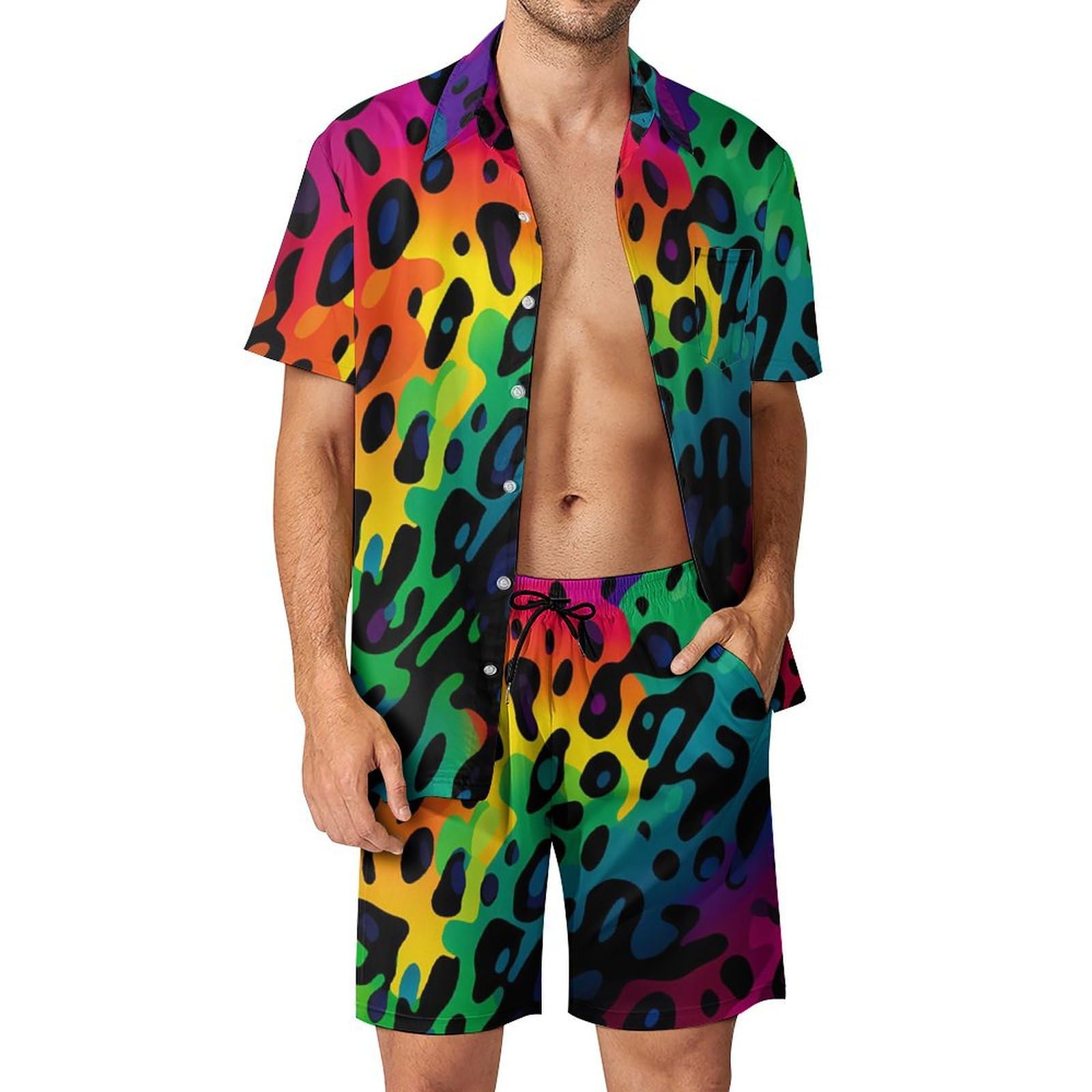 ชุดเสื้อเชิ้ตผู้ชายลายพิมพ์สาม - Mens Fashion Clothes บทวิจารณ์และราคา