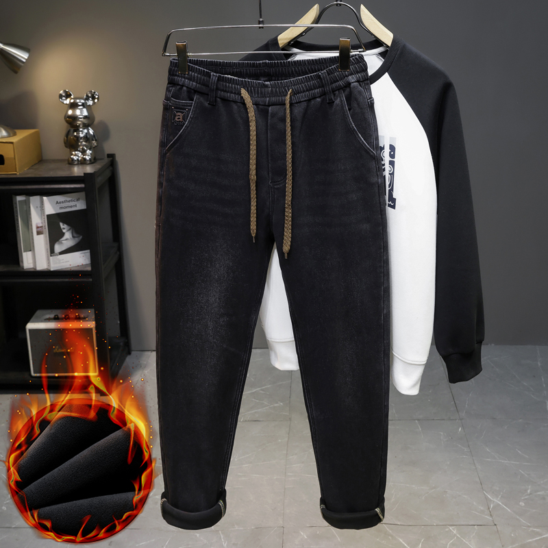 กางเกงยีนส์บุขนสำหรับผู้ชาย คอ - Men'S Fashion Grey Jeans บทวิจารณ์และราคา