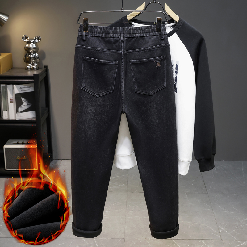 กางเกงยีนส์บุขนสำหรับผู้ชาย คอ - Men'S Fashion Grey Jeans บทวิจารณ์และราคา