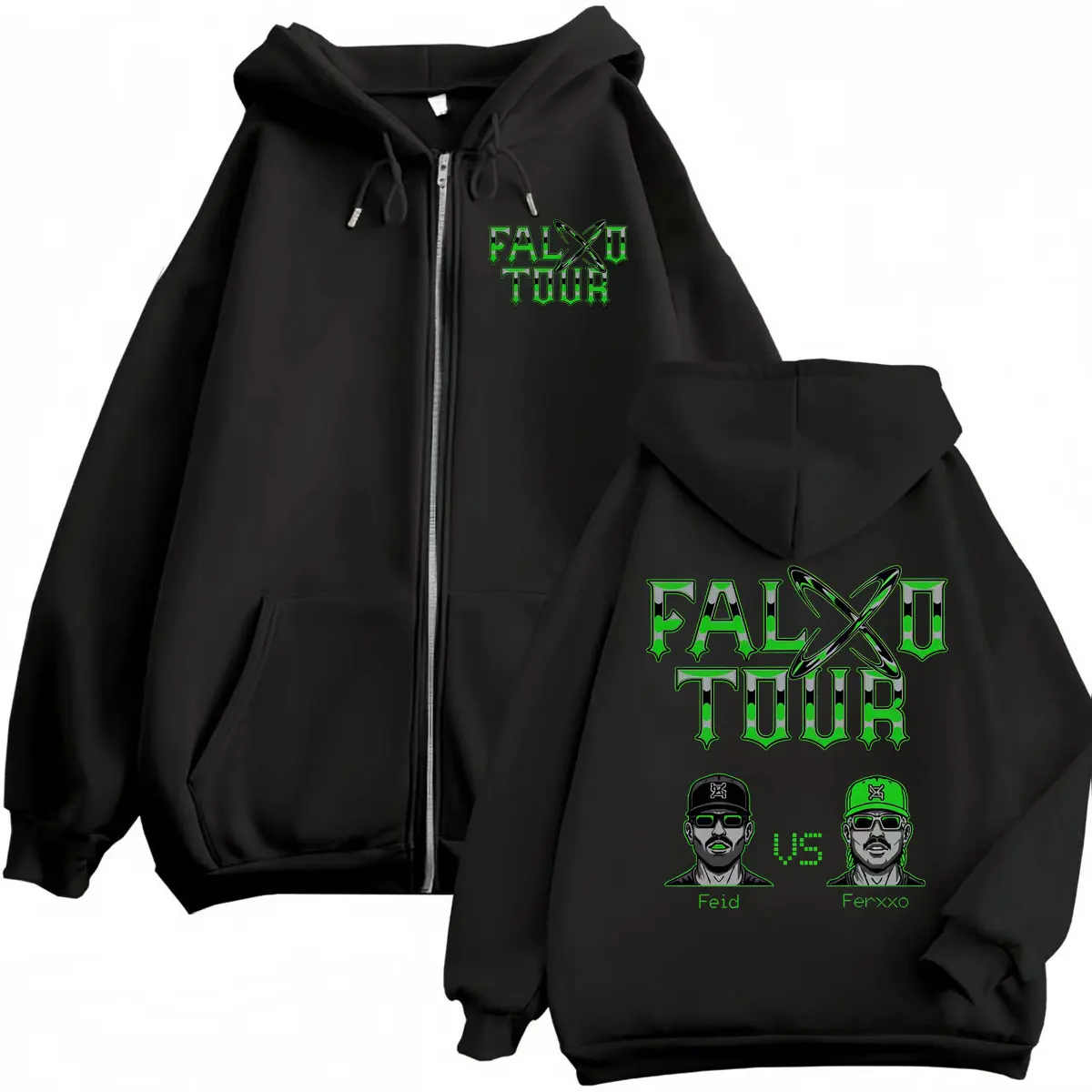 เสื้อฮู้ดซิป Feid Vs Ferxxo Fa - Mens Fashion Zip Up Hoodies บทวิจารณ์และราคา